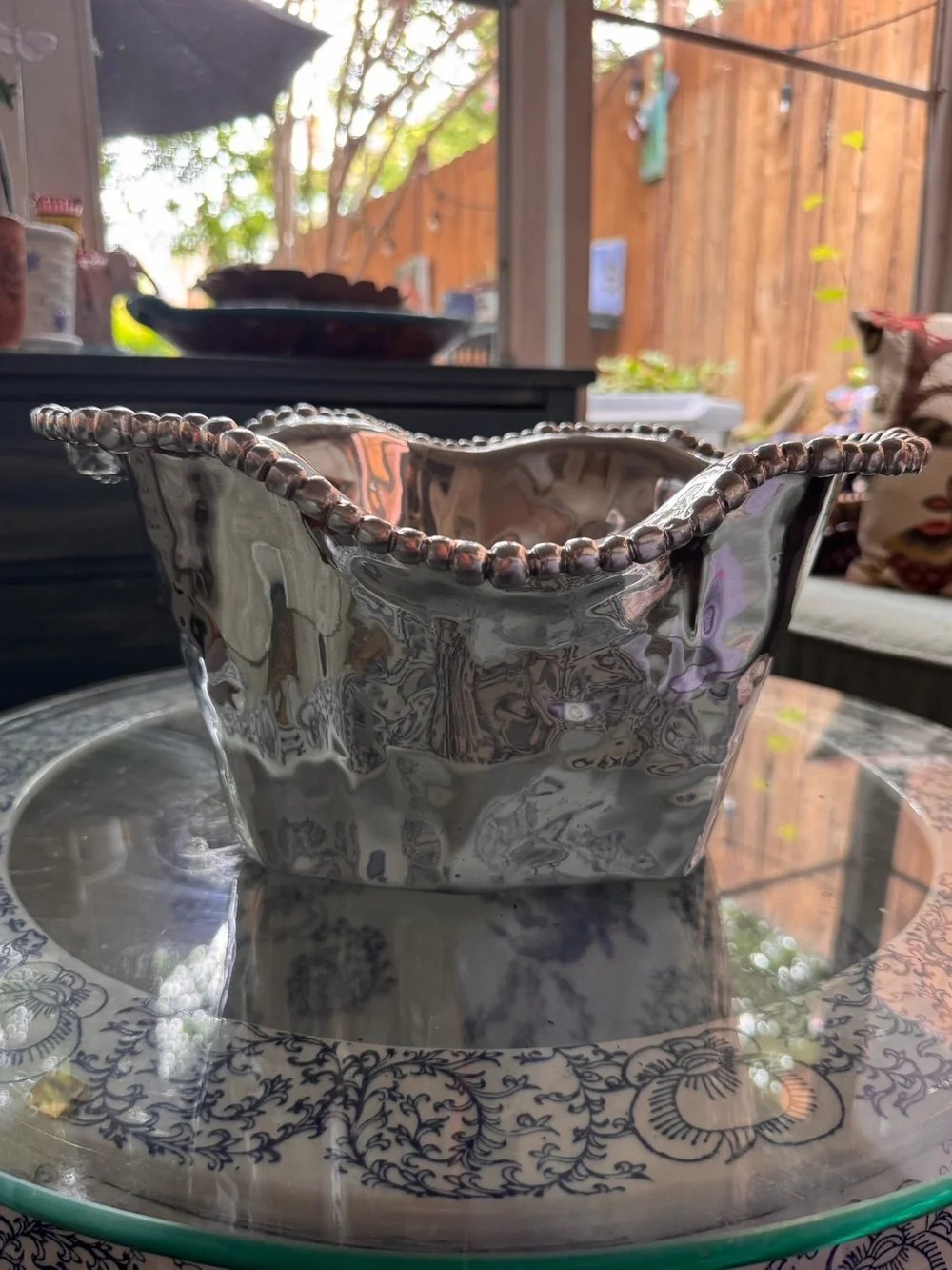 Beatriz ball organic pearl ice bucket, EUC